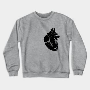 Anatomical heart design, black Crewneck Sweatshirt